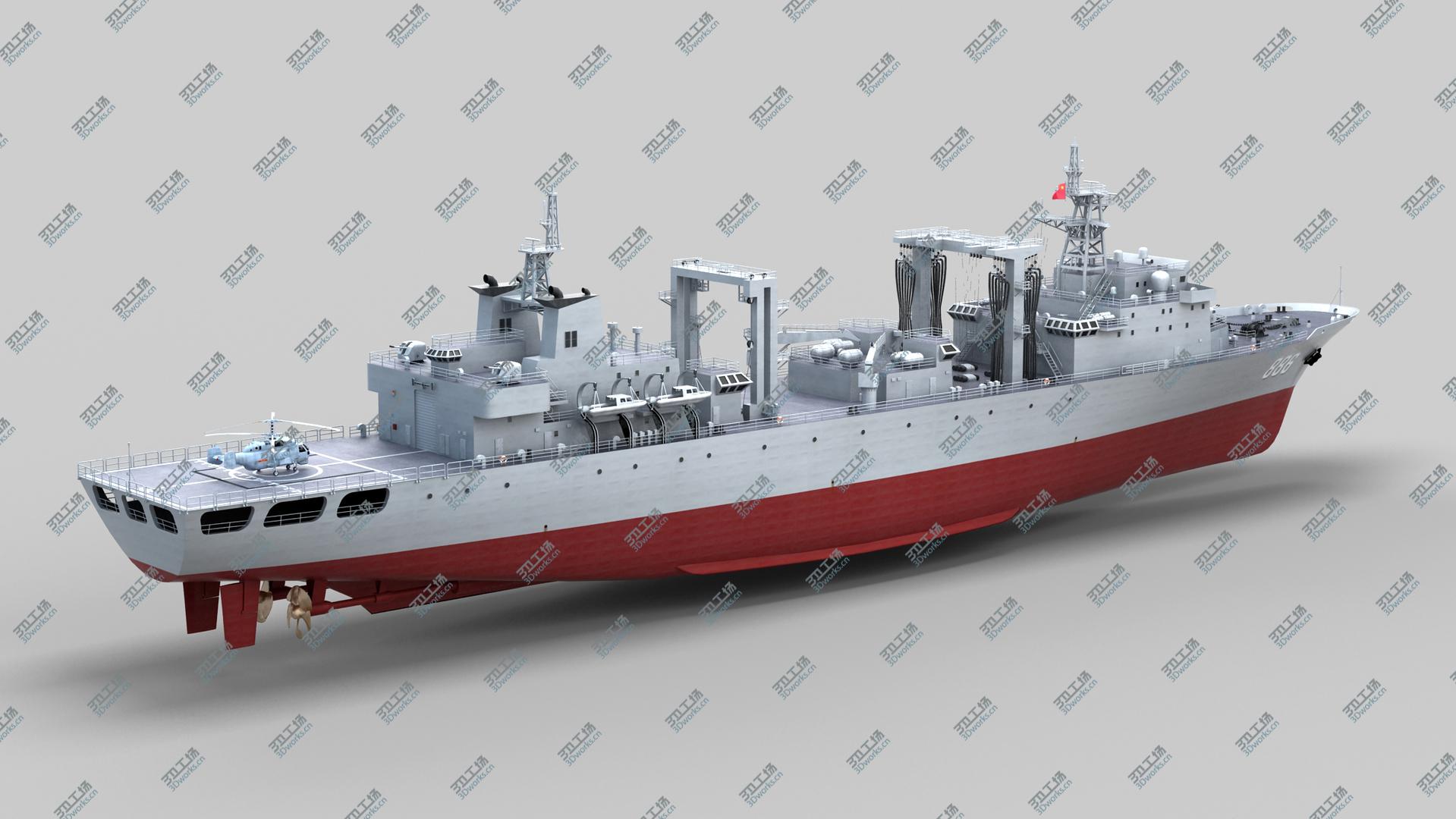 images/goods_img/2021040233/Chinese Navy Type 903  Auxiliary Ship 3D model/3.jpg